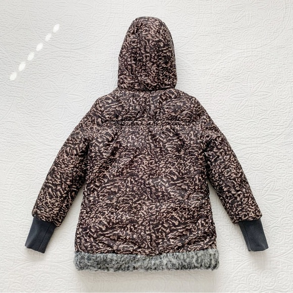 Nono Girls' Faux Fur Reversible Insulated‎ Jacket, 9-10 - Picture 4 of 6